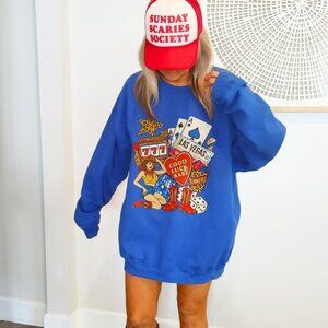 NWT Good Luck Cowgirl Western Sweatshirt